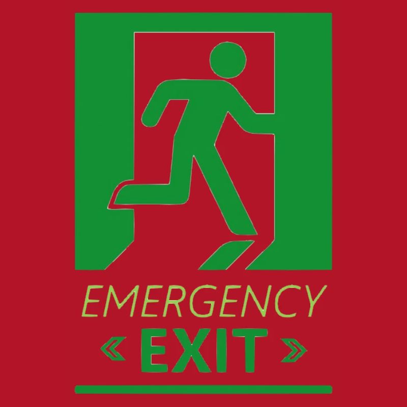 Emergency Exit Basic Green