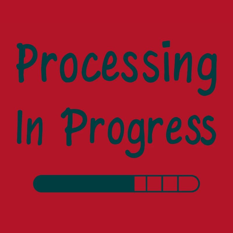 Processing In Progress Ladebalken Statement
