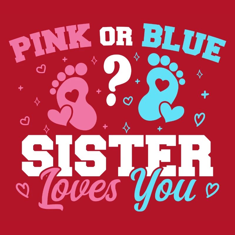 Rosa Oder Blau Schwester Liebt Dich Geschlecht Enthüllung Schwester