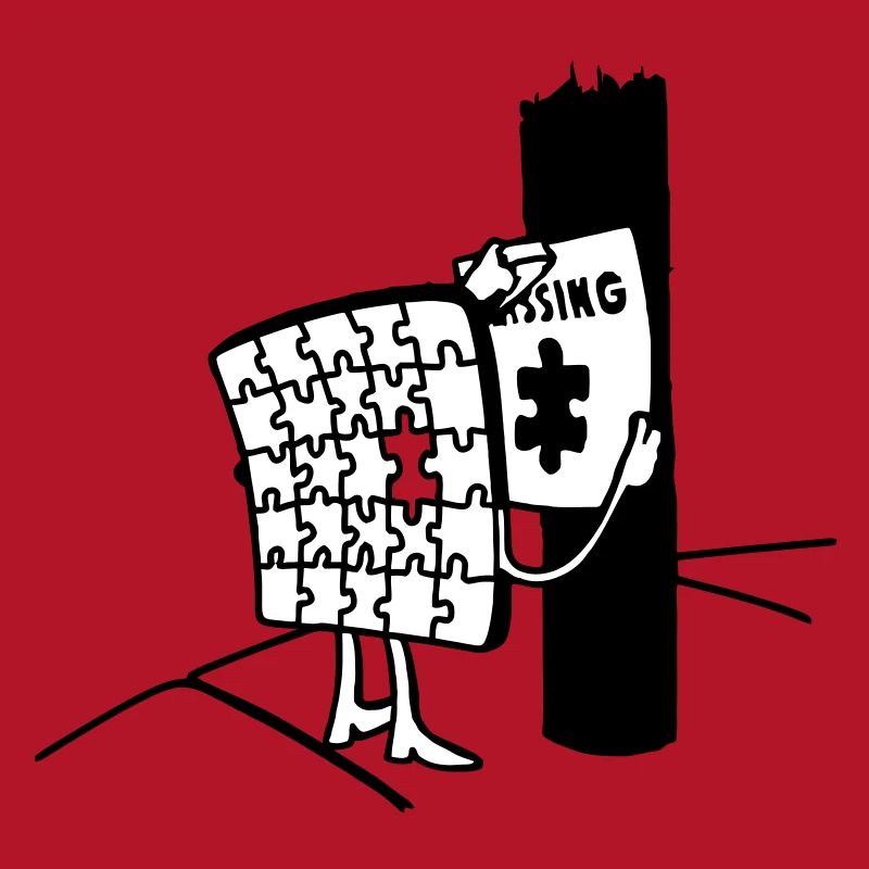 Puzzle manquant, manquant un morceau de lui-même