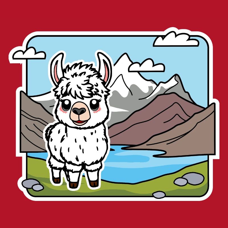 So ein niedliches Alpaka! Oder ist es ein Lama?