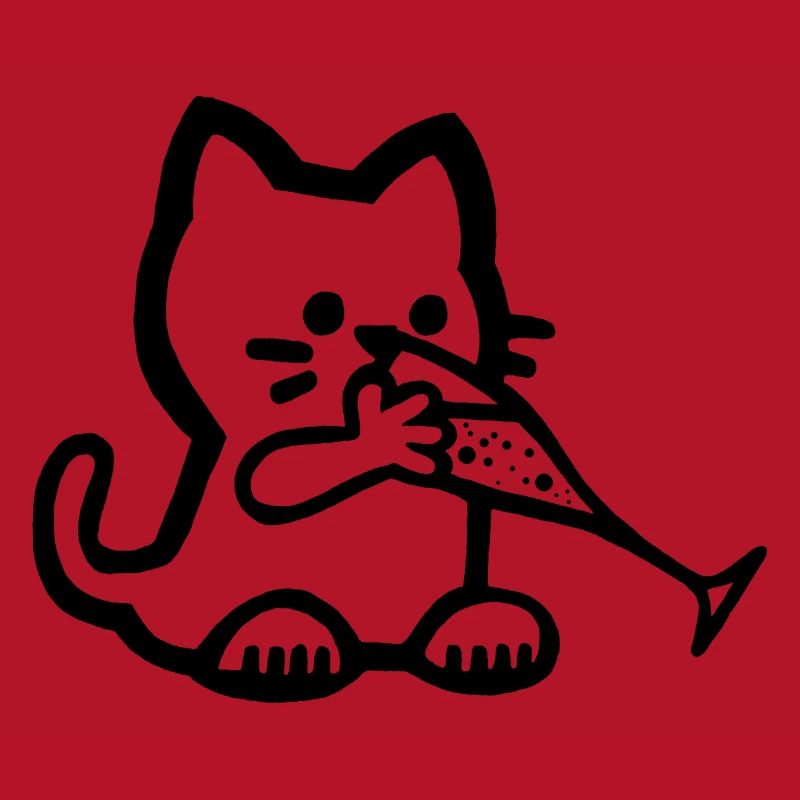 Das Kätzchen hat Durst