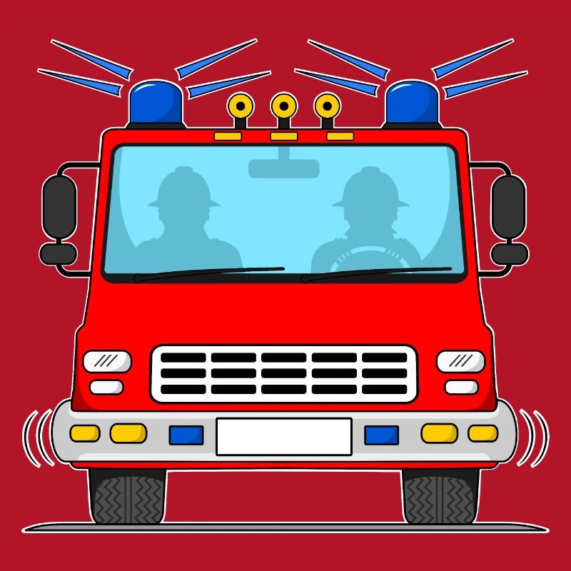 Fire engine without lettering
