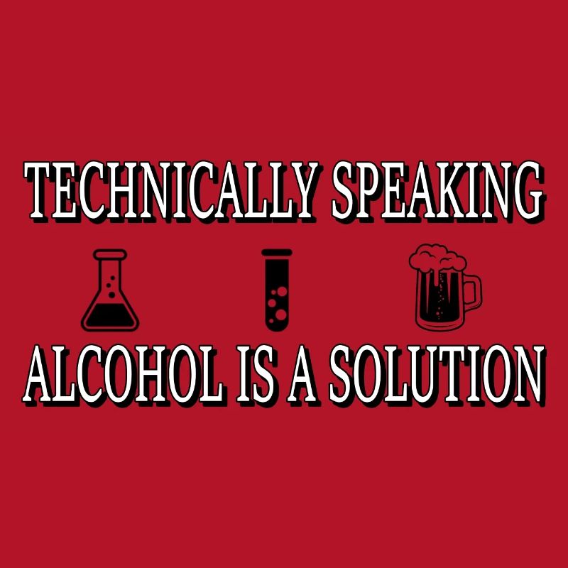Technically, alcohol is a solution...