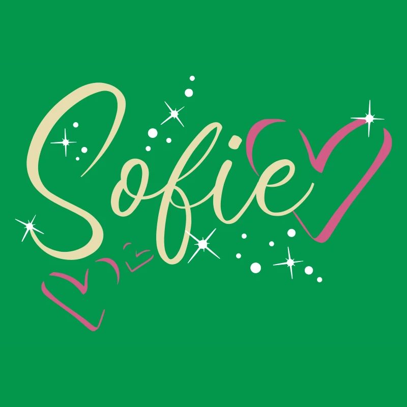 Sofie Surname First name Calligraphy Heart