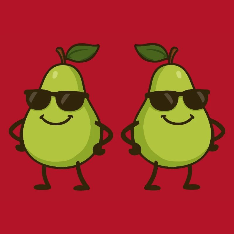 Poire Bande Dessinée Cool 2