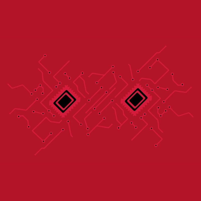 circuitry technology lines microchip disk pattern