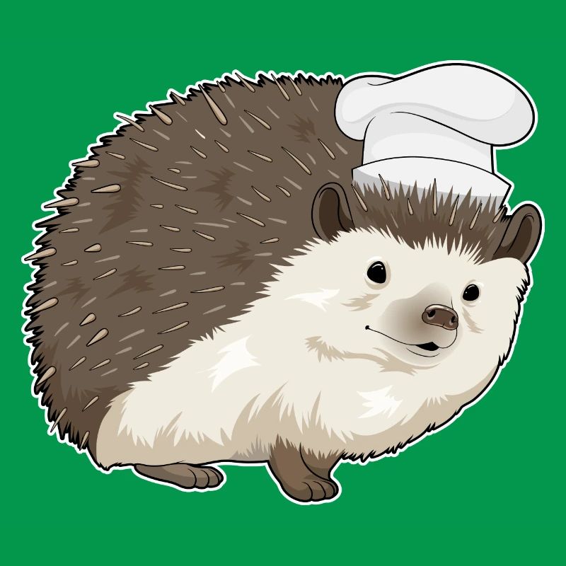 Hérisson Chef Chef Cuisson Chapeau