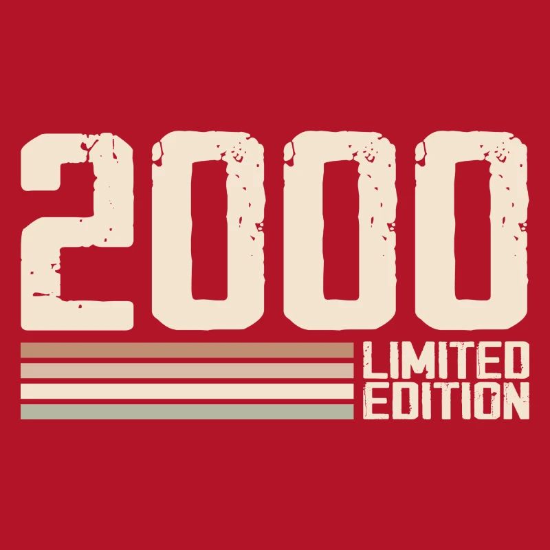 2000 Millésime 2000 Anniversaire 2000 Rétro 2000