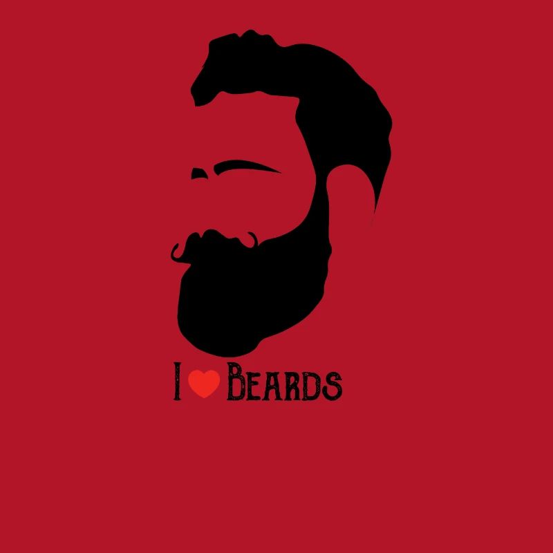 Beard love - man men beard beards gift idea