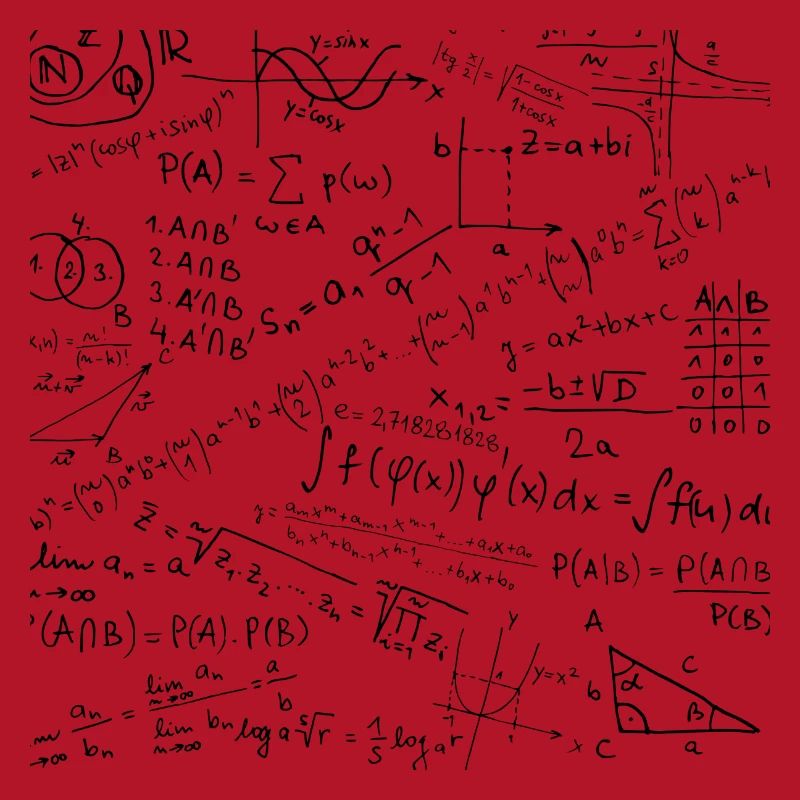 Math Equation Pattern, Cool Quadratic Formula Geek