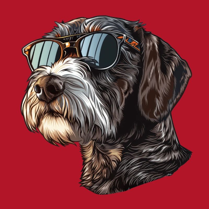 Deutsch Drahthaar, German Wirehaired Pointer, Hund