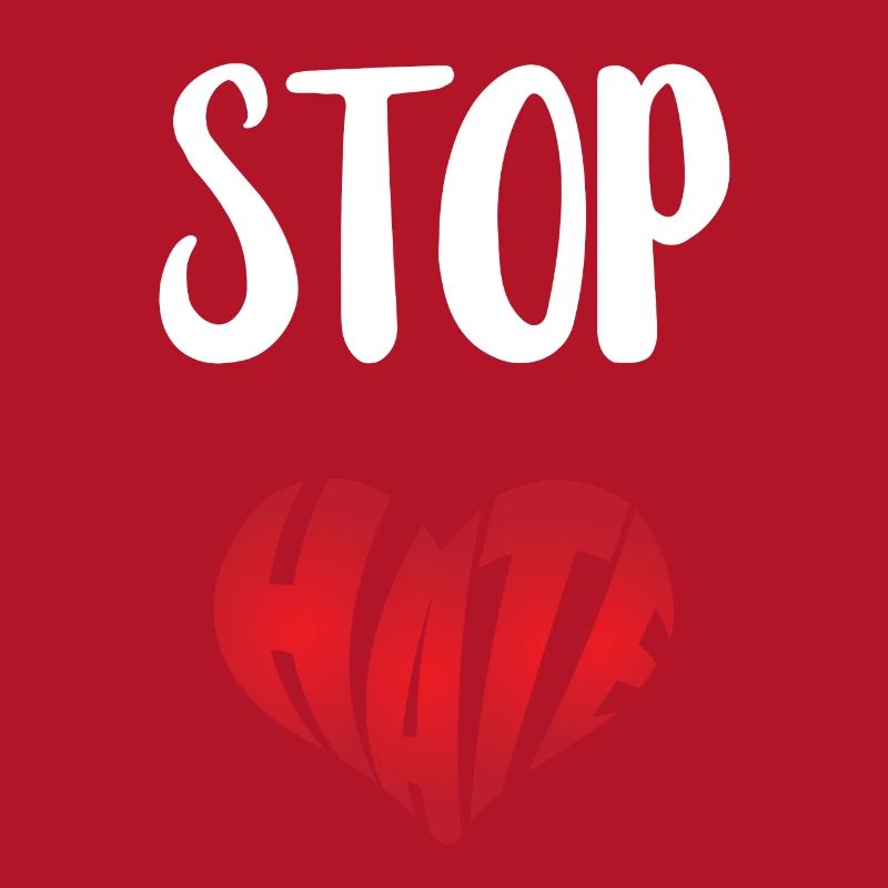 No Hate Dislike Stop Hate Anti Hate