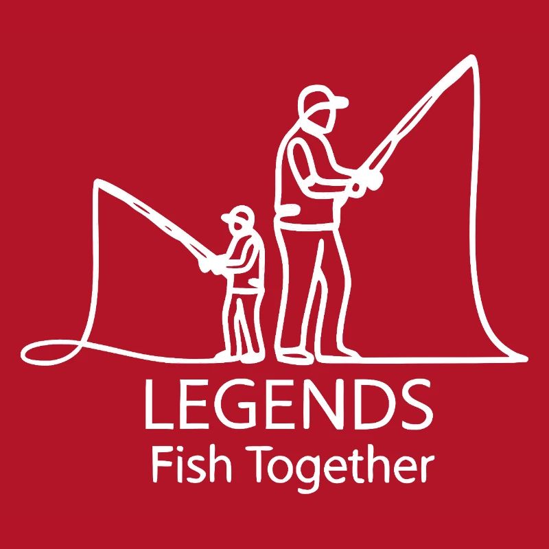 Légendes pêchant ensemble