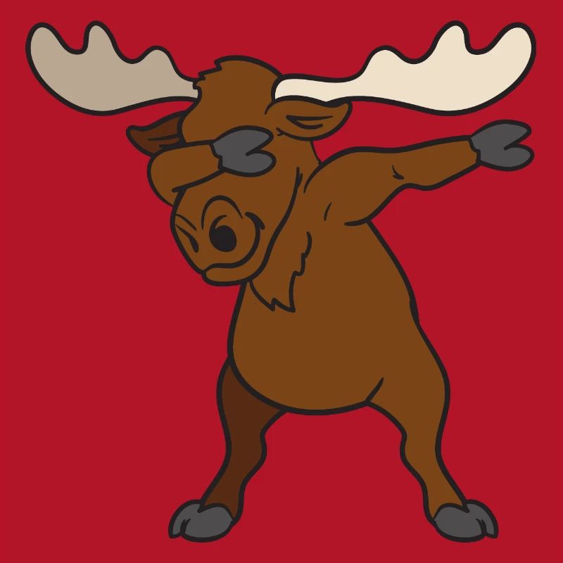 Dabbing dab moose