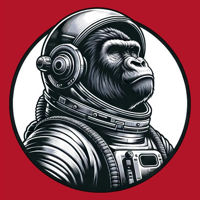 Astronaute chimpanzé dans l’espace