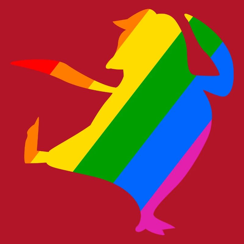 Rainbow Penguin Does Karate