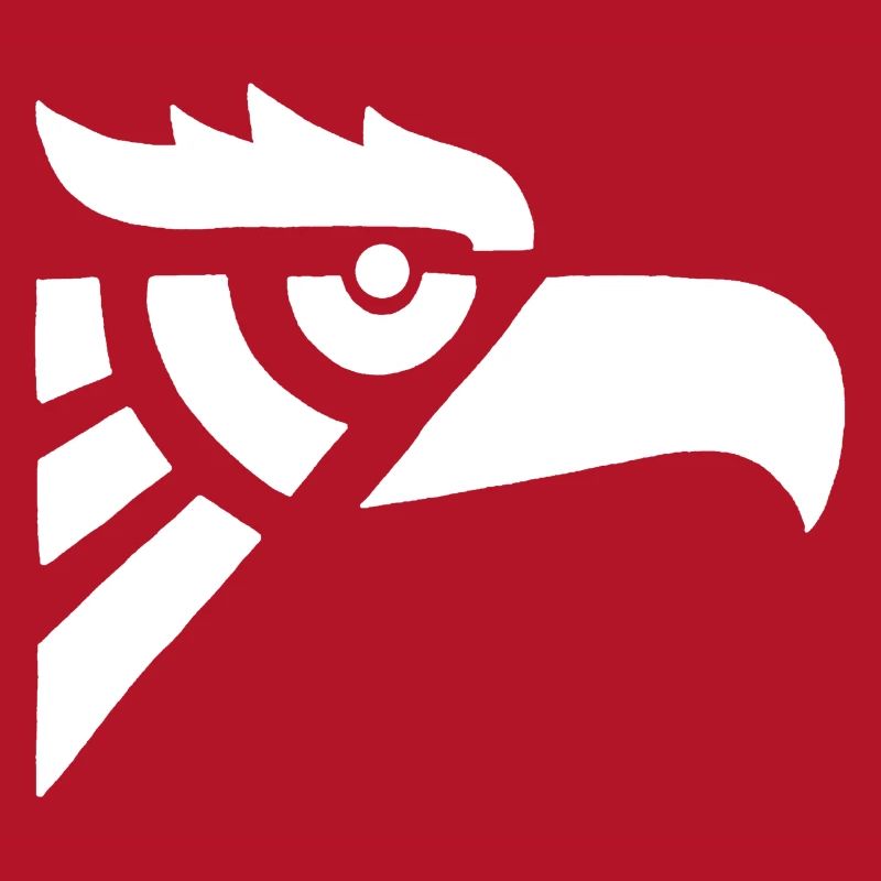 Aztec white eagle head