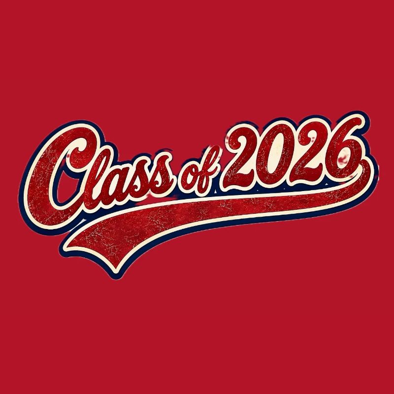 Class 2026 Retro Script
