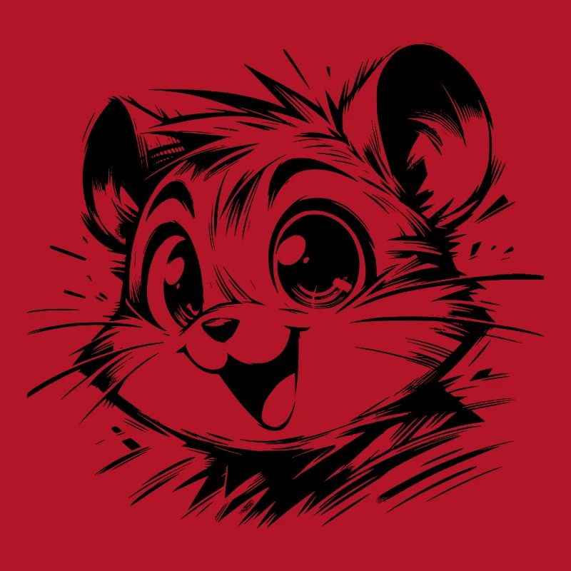Dessins de hamster d’enfants joyeux
