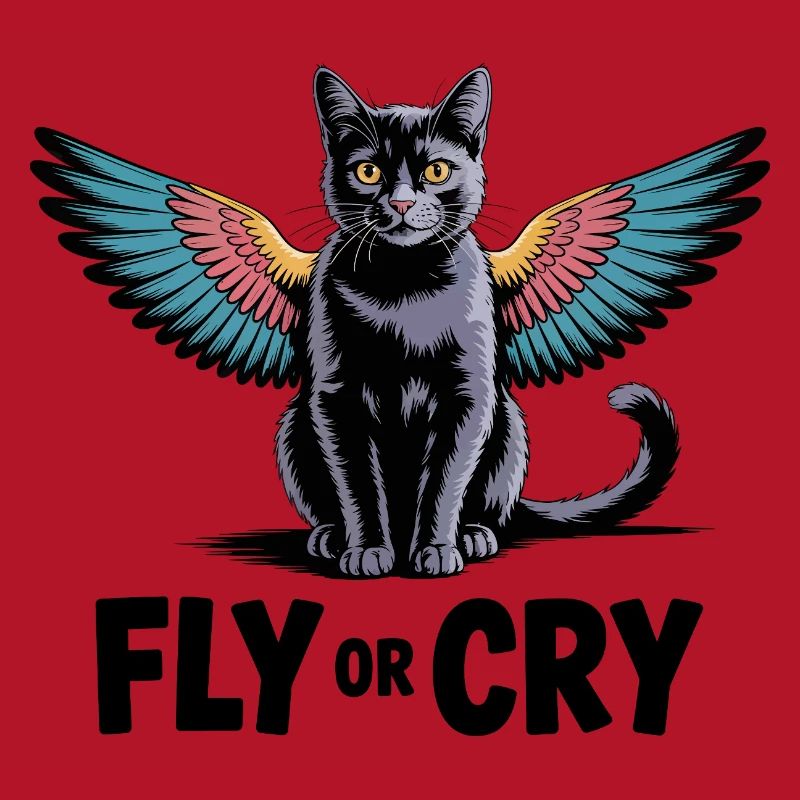 Fliege oder rufe Katze