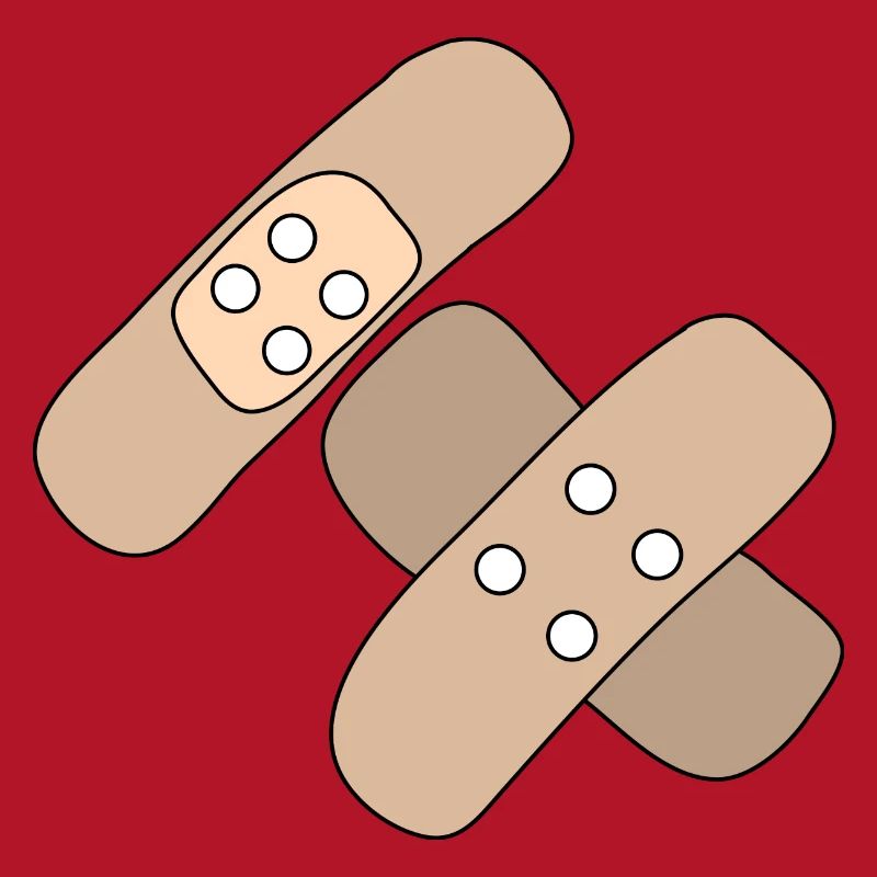 Patch, blessure, blessure, guérison, idée cadeau