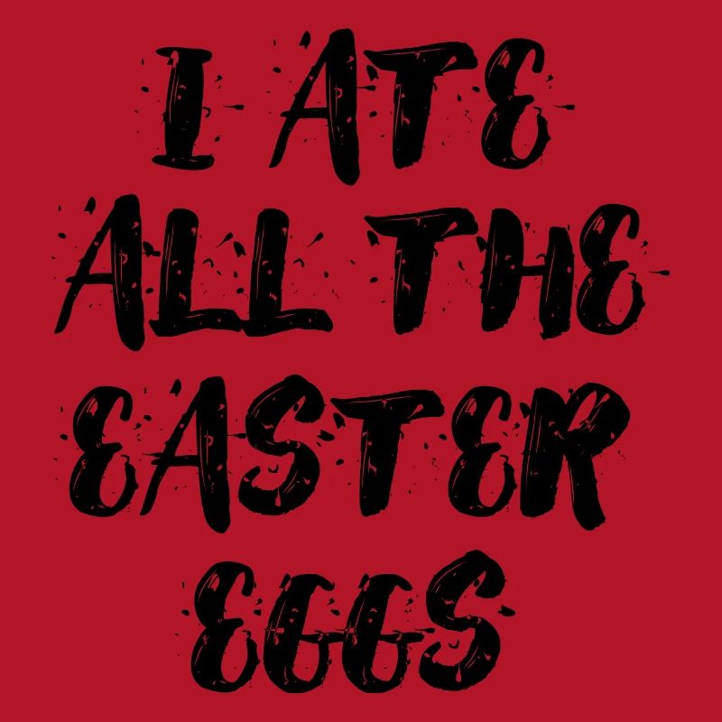 I ate all the easter eggs Typography