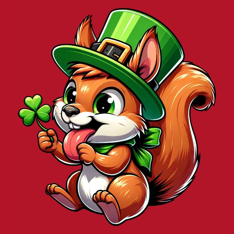Écureuil effronté de la Saint-Patrick
