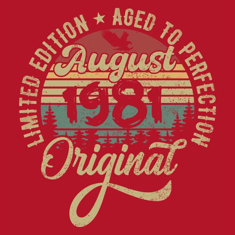 August 1981 Birthday Gift August 1981 August