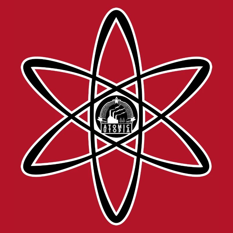 Atomic Utopia - Atom Emblem in Black