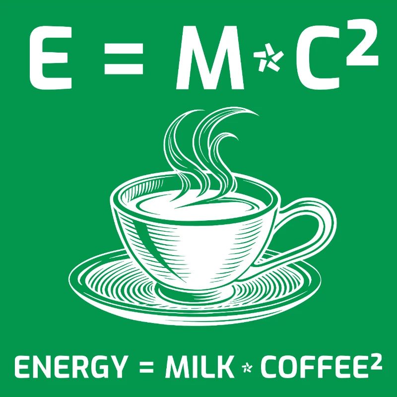 Kaffeetrinker Kaffeeformel E=MC2