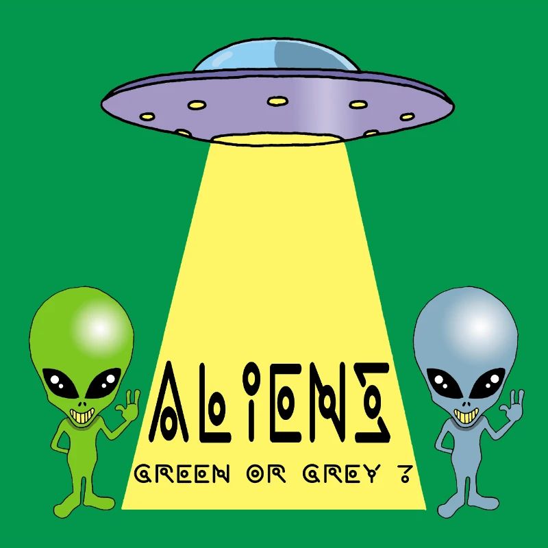 Grün oder grau außerirdisch?