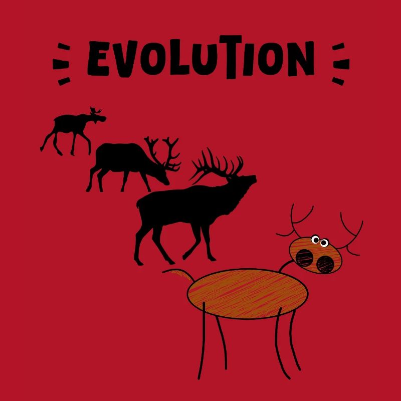 Deer Evolution – Drôles d’étapes de l’évolution.