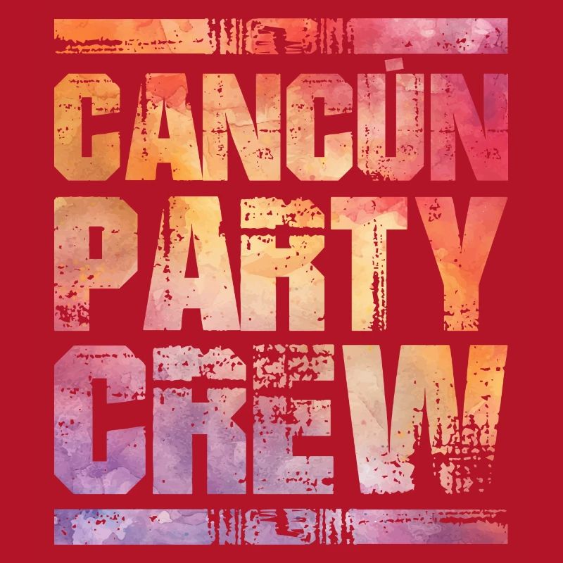 Équipe de fête de Cancun colorée