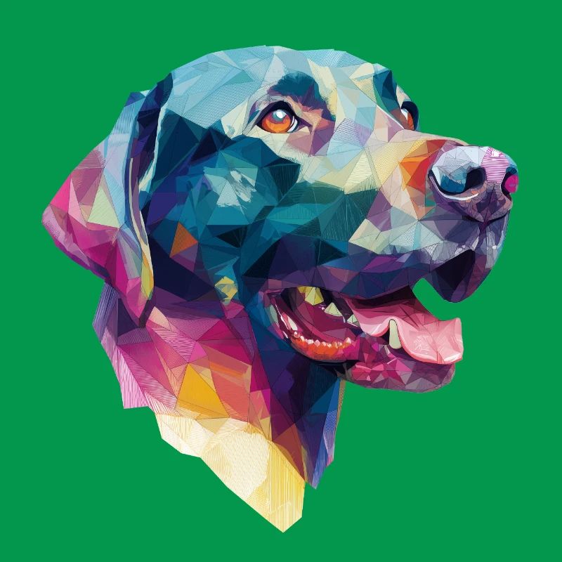 Conception Low Poly Labrador Retriever