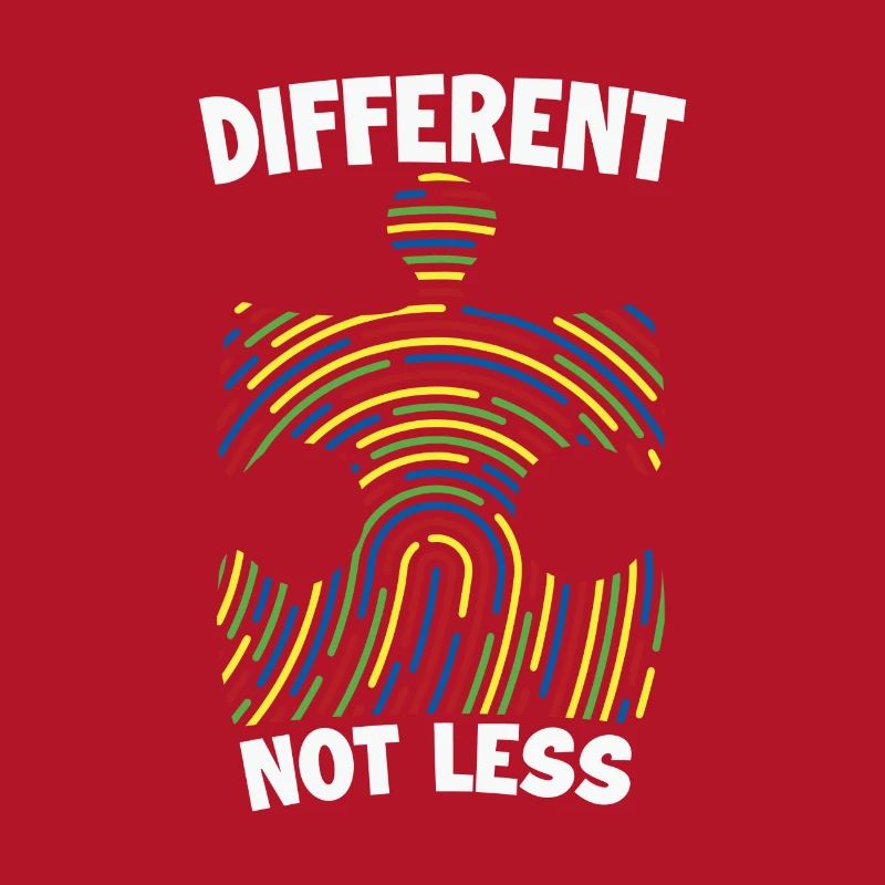 Diffirent Not Less Autism Awarenss Dna