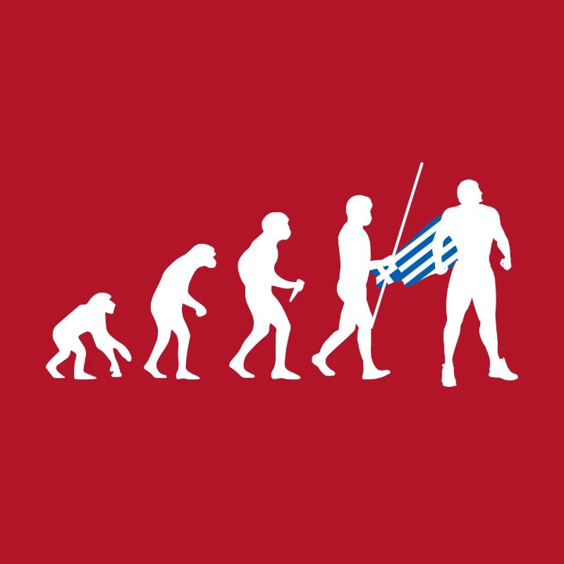 Évolution grecque Super-héros Drapeau grec
