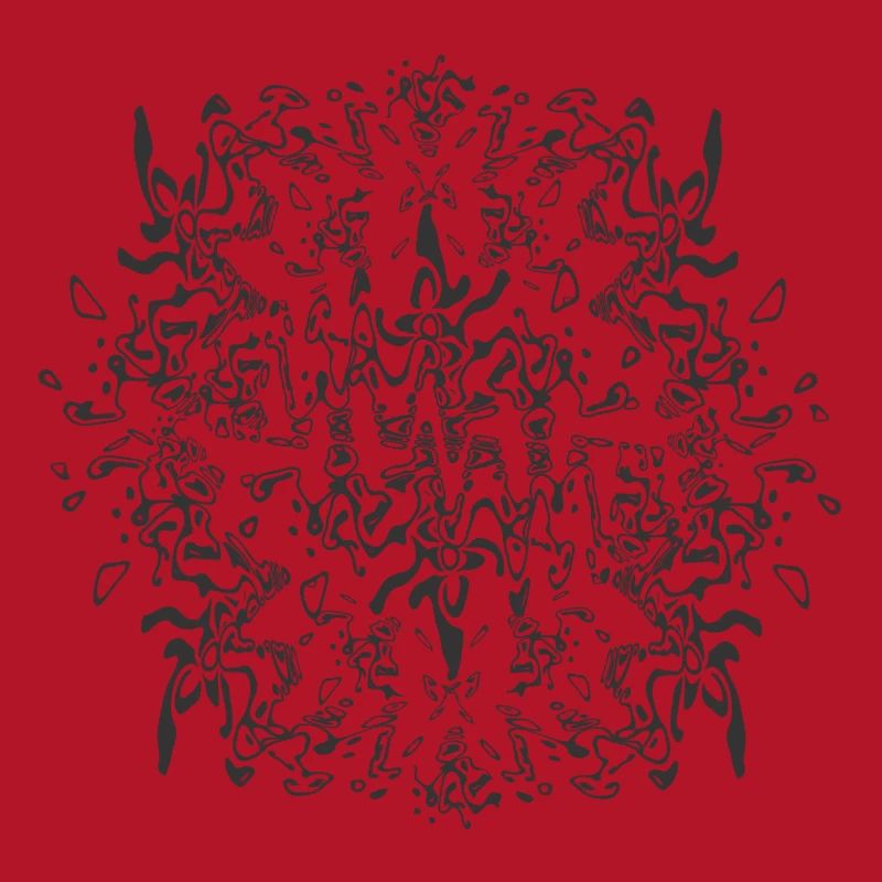 Abstract Black Mandala Pattern