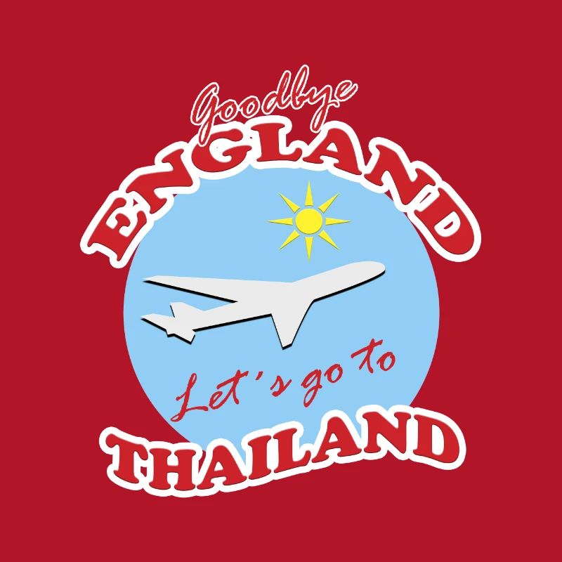 Thaïlande Voyage Adieu Conception d’Avion