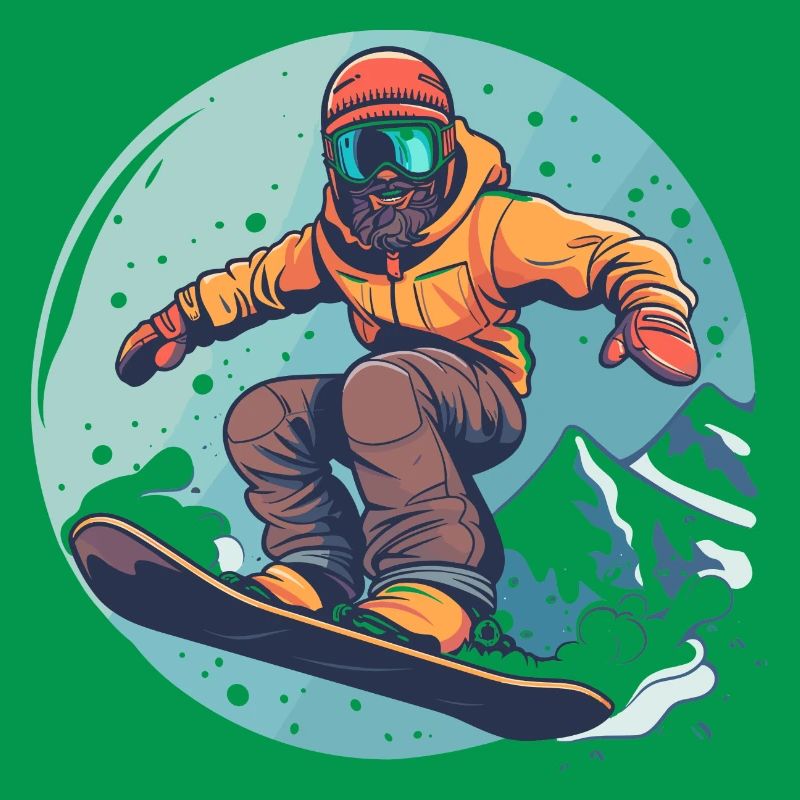 Graphismes de snowboard