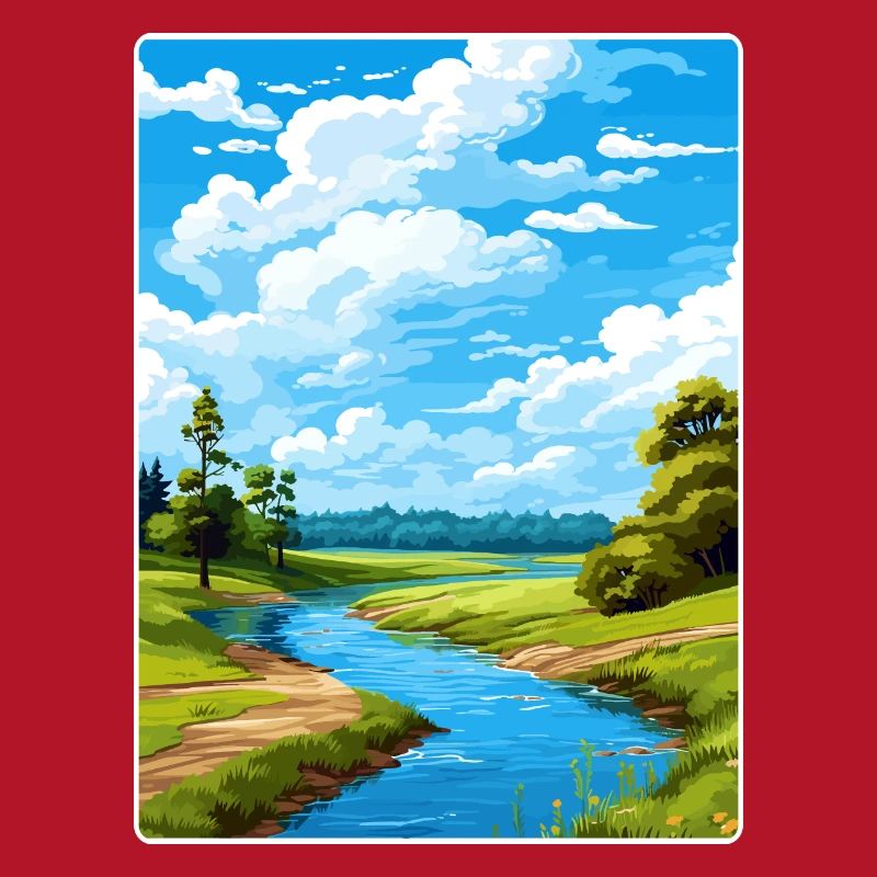 Lower Oder Valley Germany Travel Poster Souvenir