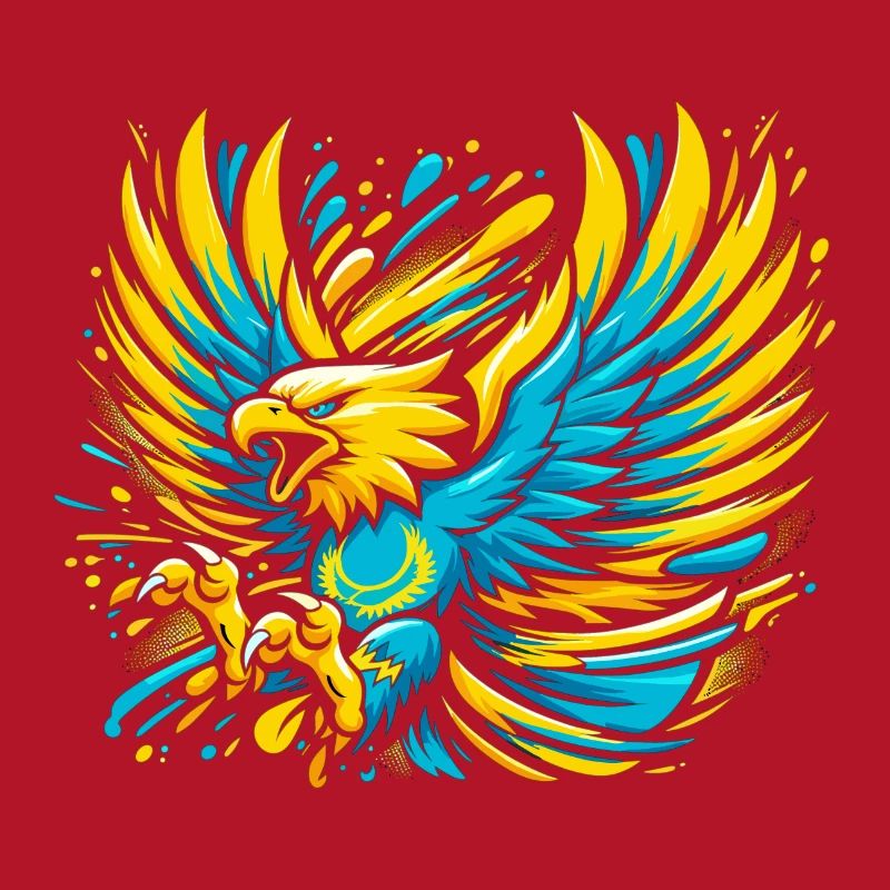 Kazakhstan aigle drapeau drapeau Cool Gift