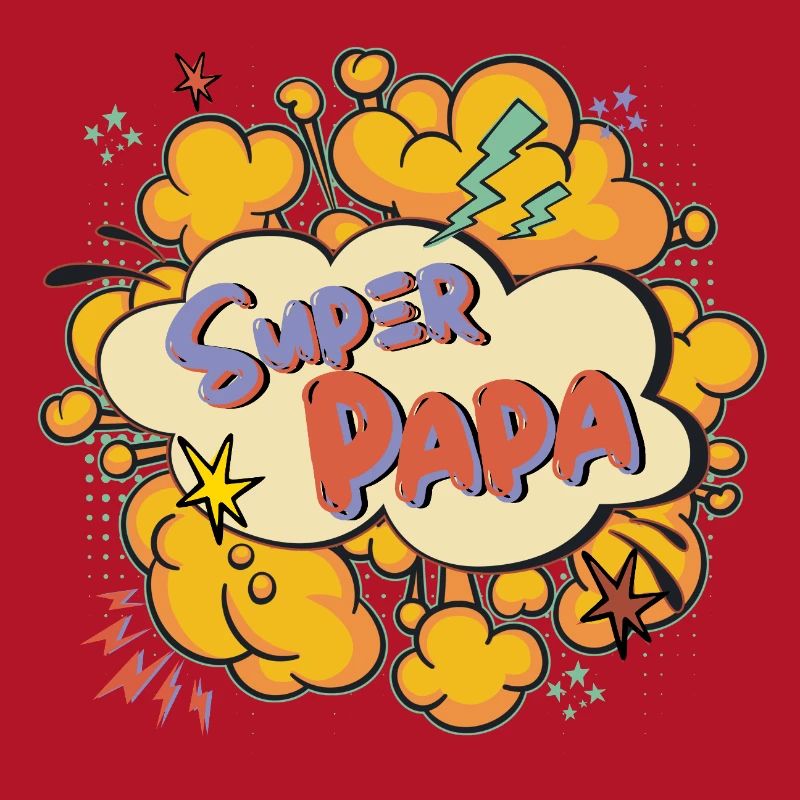 Super Dad Comic Explosion