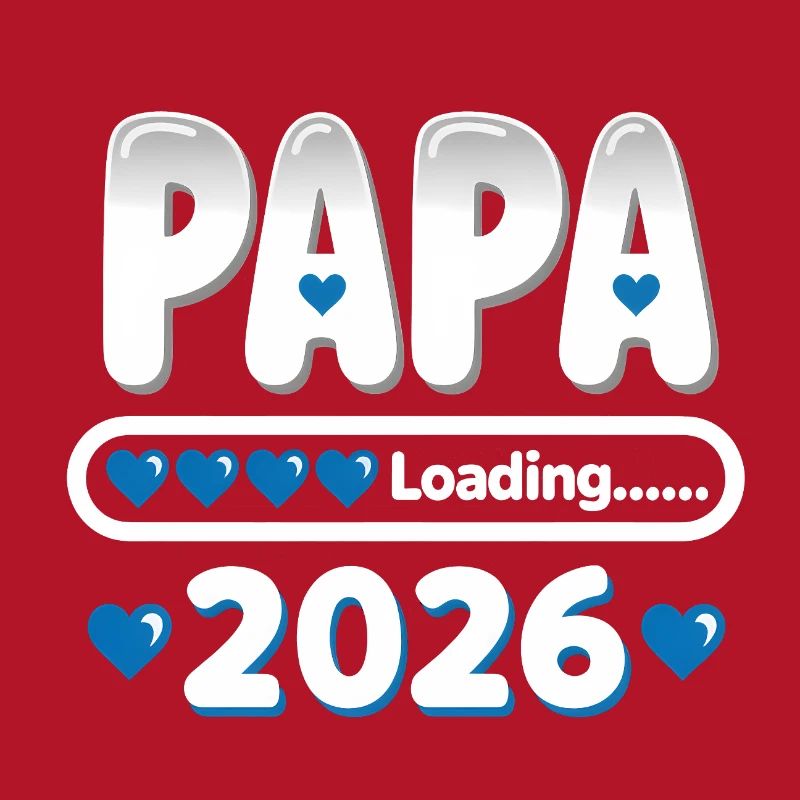 2026 Papa Loading – werdender Vater Geschenk