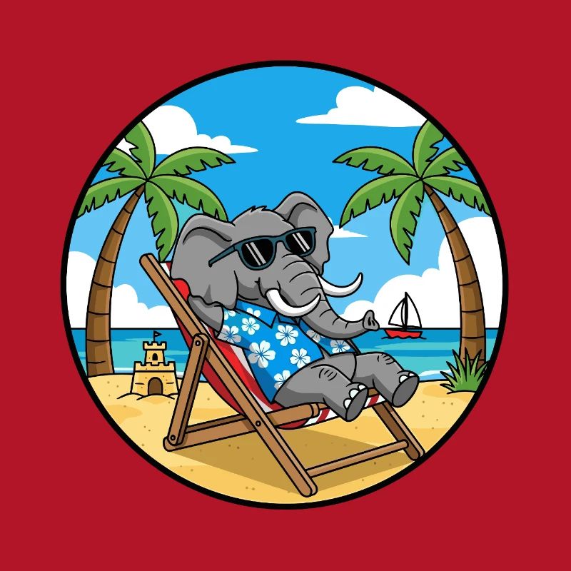 Cool Elephant Beach Vacation Summer Vibes