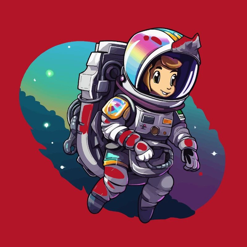 Astronaute d’aventure spatiale