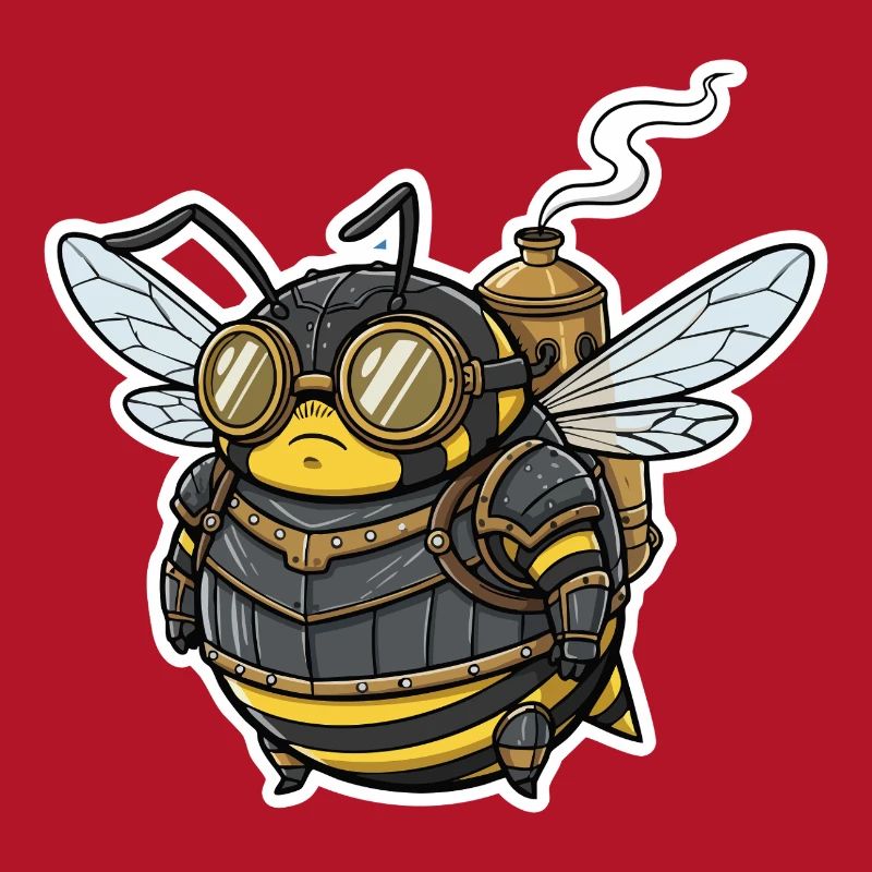 Steampunk Worker Bee Armored Goggles