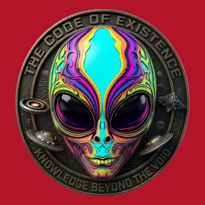 The Code of Existence Alien Sci-Fi Art