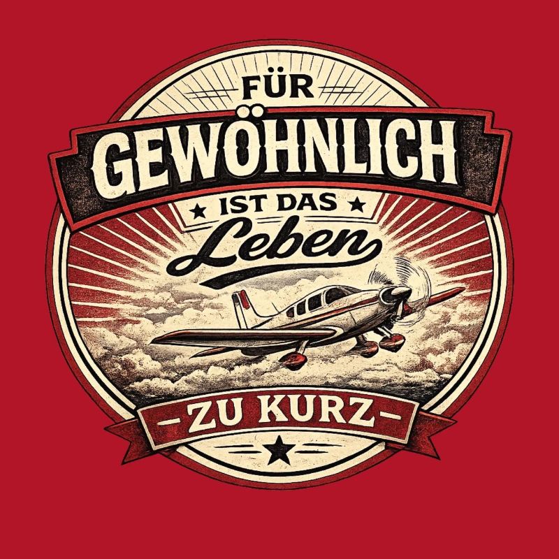 Pilot Vintage Spruch Flugzeug Design