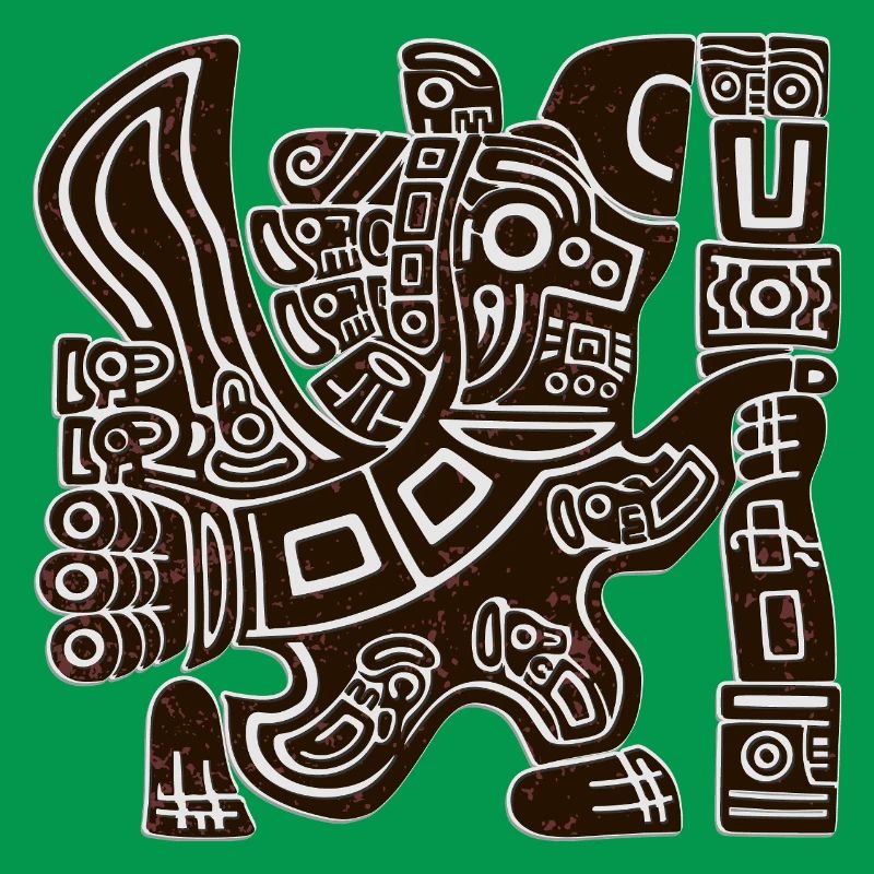 Aztec Eagle Warrior Tribal Ancient Totem